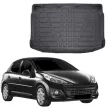 EgriAuto tavă de portbagaj neagră antiderapantă Peugeot 207 Hatchback 2006-2012