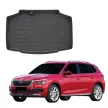 EgriAuto tavă de portbagaj neagră antiderapantă Skoda Kamiq 2020-