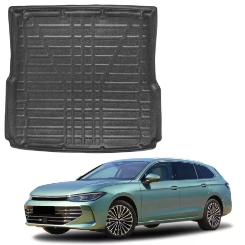 EgriAuto tavă de portbagaj neagră antiderapantă Volkswagen Passat B9 Break 2024-