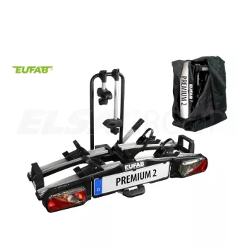   Eufab premium II suporturi pentru biciclete - 2 suporturi pentru biciclete cu cârlig de remorcare (pentru e-bike)