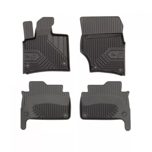 3D covorașe de cauciuc premium cu margine înaltă Audi Q7 I 2005-2015 suv, 1st and 2nd rows