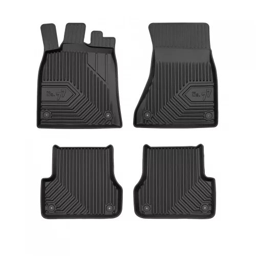 3D covorașe de cauciuc premium cu margine înaltă Audi A6 C7 2011-2018 de fixare capse între távolságs of the rear car mat 37 cm