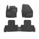 3D covorașe de cauciuc premium cu margine înaltă Ford Galaxy II 2009-2015 minivan, 1st and 2nd rows, de fixare capse între távolság 31 cm