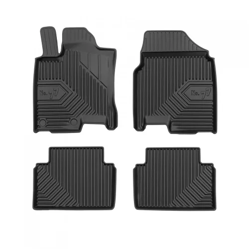 3D covorașe de cauciuc premium cu margine înaltă Nissan Qashqai I 2006-2013 crossover, Tekna