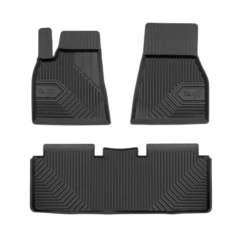 premium 3D cu margine înaltă Covoare auto Tesla Model S 2012-2021 liftback, facelift anterior
