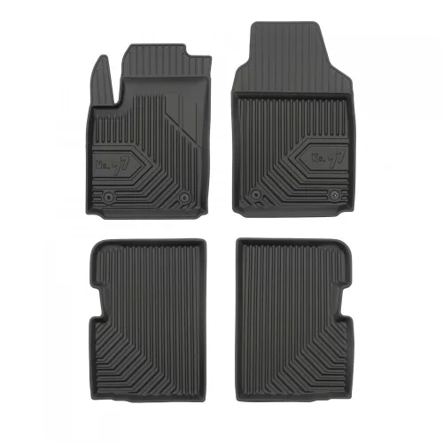premium 3D cu margine înaltă Covoare auto FIAT 500 2007 Hatchback, kivétel hybrid