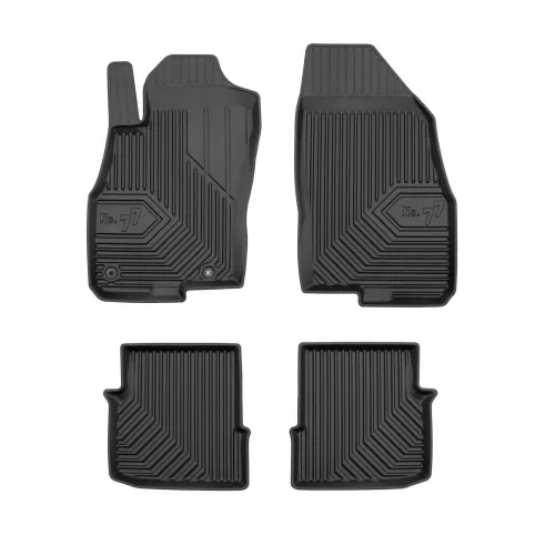 covor auto premium 3D cu margine înaltă FIAT Punto Evo 2009-2012 Hatchback, 3 uși, exceptând versiunile cu suporturi pentru pahare pe rândul doi