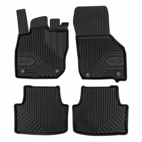 3D covorașe de cauciuc premium cu margine înaltă Skoda Octavia IV 2019 Mild hibrid