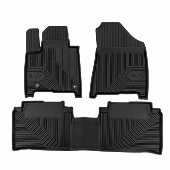   covor auto premium 3D cu margine înaltă HYUNDAI Santa Fe V 2023 SUV, 7 locuri, rândurile 1 și 2, PHEV