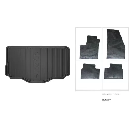 Covorașe de cauciuc premium și tavă de portbagaj Opel Meriva B cu 5 uși 2010-2014 (frogum_DZ400771_ET546108_1)
