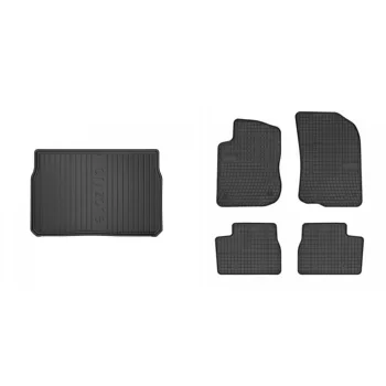   Covorașe de cauciuc premium și tavă de portbagaj Peugeot 208 Hatchback cu 3 uși 2012-2019 (frogum_DZ401280_ET0640_1)