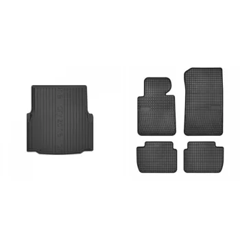   Covorașe de cauciuc premium și tavă de portbagaj BMW 3 serie E46 sedan cu 4 uși 1998-2007 (frogum_DZ403543_ET0660_1)
