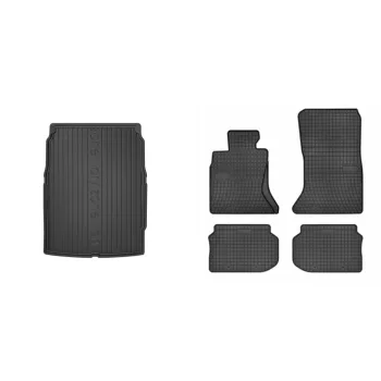   Covorașe de cauciuc premium și tavă de portbagaj BMW 5 serie F10 sedan cu 4 uși 2010-2017 (frogum_DZ403840_ET0669_1)