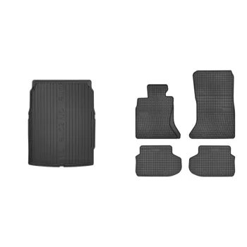   Covorașe de cauciuc premium și tavă de portbagaj BMW 5 serie F10 sedan cu 4 uși 2014-2017 (frogum_DZ403840_ET542780_1)