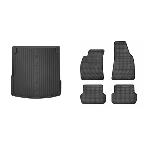 Covorașe de cauciuc premium și tavă de portbagaj Audi A4 cu 4 uși 2001-2004 (frogum_DZ404274_ET0729_1)