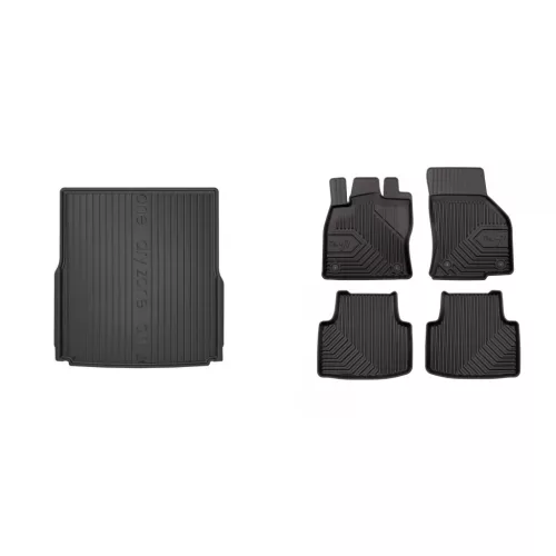 Covorașe de cauciuc premium și tavă de portbagaj Volkswagen Passat Estate cu 5 uși 2014- (frogum_DZ404366_77407626_1)