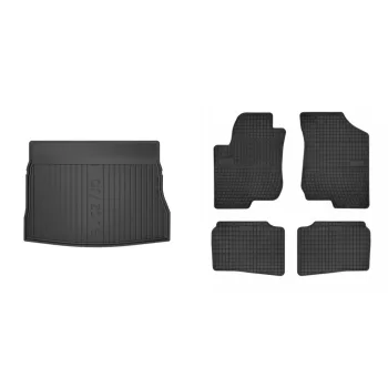   Covorașe de cauciuc premium și tavă de portbagaj KIA Cee d Hatchback cu 5 uși 2007-2012 (frogum_DZ404472_ET0421_1)