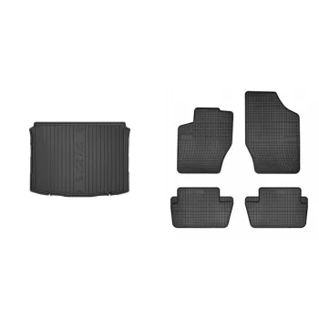   Covorașe de cauciuc premium și tavă de portbagaj Citroen C4 cu 5 uși 2005-2011 (frogum_DZ404540_ET0632C_1)
