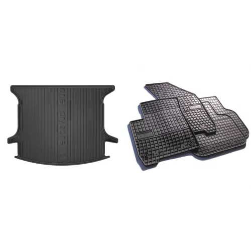Covorașe de cauciuc premium și tavă de portbagaj Nissan Qashqai+2 cu 5 uși 2008-2013 (frogum_DZ404632_ET410374_1)