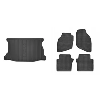   Covorașe de cauciuc premium și tavă de portbagaj Honda Jazz cu 5 uși 2002-2008 (frogum_DZ404670_ET0838_1)