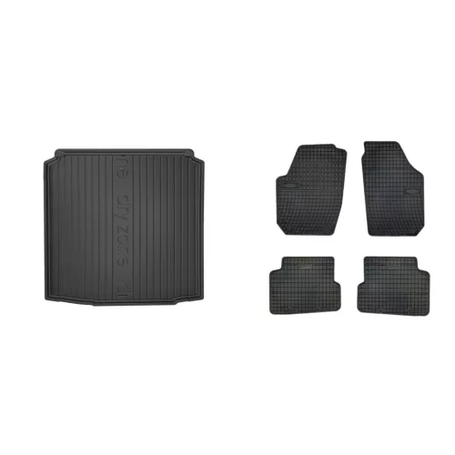Covorașe de cauciuc premium și tavă de portbagaj Skoda Fabia Estate cu 5 uși 2008-2014 (frogum_DZ405288_ET0017_1)
