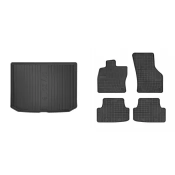   Covorașe de cauciuc premium și tavă de portbagaj Audi A3 Hatchback cu 3 uși 2013-2020 (frogum_DZ405394_ET0397_1)