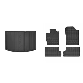   Covorașe de cauciuc premium și tavă de portbagaj Toyota Yaris cu 5 uși 2011-2020 (frogum_DZ405677_ET0808_1)
