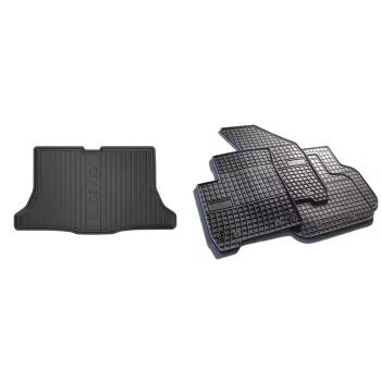   Covorașe de cauciuc premium și tavă de portbagaj Nissan Tiida cu 5 uși 2007-2012 (frogum_DZ405790_ET402577_1)