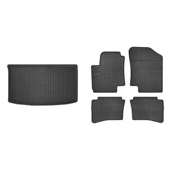   Covorașe de cauciuc premium și tavă de portbagaj Hyundai i20 cu 5 uși 2008-2014 (frogum_DZ406384_ET0424_1)