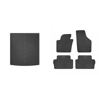   Covorașe de cauciuc premium și tavă de portbagaj Volkswagen Sharan cu 5 uși 2010-2015 (frogum_DZ431232_ET0405_1)