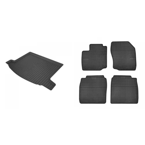 Covorașe de cauciuc premium și tavă de portbagaj Honda Civic IX: Hatchback cu 5 uși 2012-2017 (frogum_DZ548041_ET0833_1)