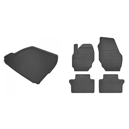Covorașe de cauciuc premium și tavă de portbagaj Volvo S80 cu 4 uși 2006-2009 (frogum_DZ548157_ET542940_1)