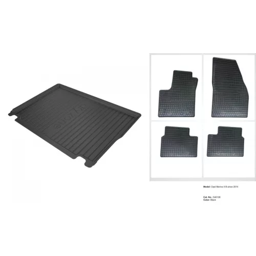 Covorașe de cauciuc premium și tavă de portbagaj Opel Meriva B cu 5 uși 2010-2014 (frogum_DZ549635_ET546108_1)