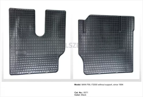 Zonă întărită pentru călcâi Covoare auto Man F90 F2000 fără tunel de motor lat 1994- (71)