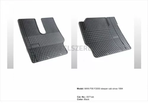 Zonă întărită pentru călcâi Covoare auto Man F90 F2000 cabina îngustă 1994- (71WK)