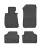 Covorașe de cauciuc cu colțuri ranforsate BMW E90/E91/E92 seria 3 2005-2012 (661)