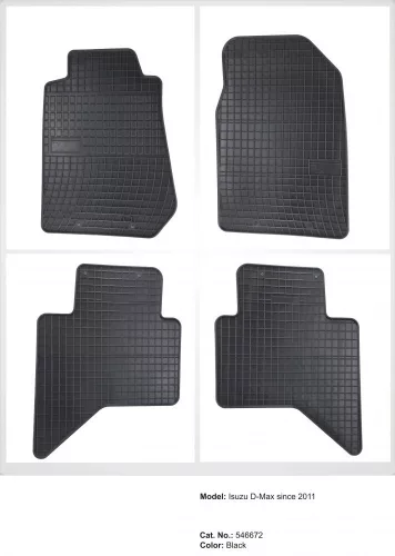 Zonă întărită pentru călcâi Covoare auto ISUZU D-MAX 2011- (546672)