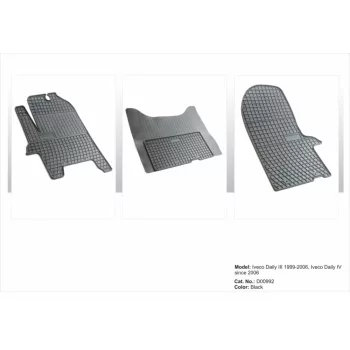   Zonă întărită pentru călcâi Covoare auto garnitúra Iveco Daily III 1999-2006 Iveco Daily IV V 2006-2014 (D00992)
