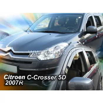   Heko 4 bucăți Deflector de vânt CITROEN C-crosser 5 uși 2007-, PEUGEOT 4007 5 uși 2007- (12239)