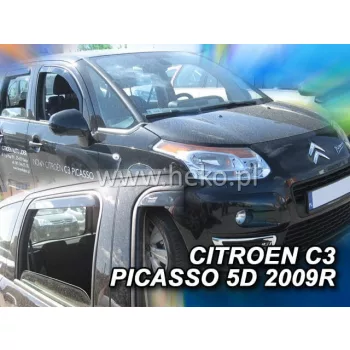   Heko 4 Pe bucăți deflector Citroen C3 Picasso 5 ușă 2009- (12247)