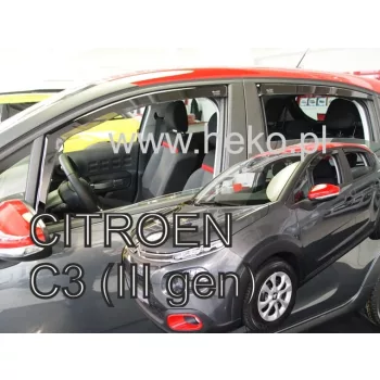   Heko 4 Pe bucăți deflector Citroen C3 5 ușă 2017- (12266)
