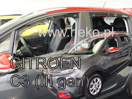 Heko 4 Pe bucăți deflector Citroen C3 5 ușă 2017- (12266)