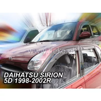   Heko 4 Pe bucăți deflector Daihatsu Sirion 5 ușă hatchback 1998-2004 (13210)