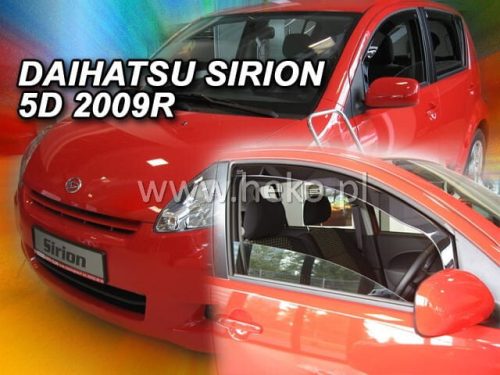 Heko 2 Pe bucăți deflector Daihatsu Sirion 5 ușă hatchback 2006- (13216)
