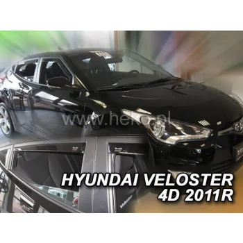   Heko 4 Pe bucăți deflector Hyundai Veloster 4 ușă+ha 2011- (2+1ușăó) versiunea engleză (17297)