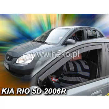   Heko 2 bucăți Deflector de vânt Kia Rio 4 usi sedan 2005-2011, Kia Rio 5 usi înclinat spate 2005-2011 (2
