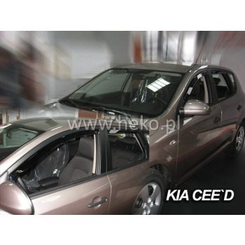   Heko 4 bucăți Deflector de vânt Kia Cee'd 5 uși înclinat spate 2007-2012, Kia Cee'd 5 uși combi 2007-201