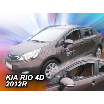   Heko 2 bucăți Deflector de vânt Kia Rio 4 usi sedan 2011-, Kia Rio 5 usi înclinat spate 2011- (20152)