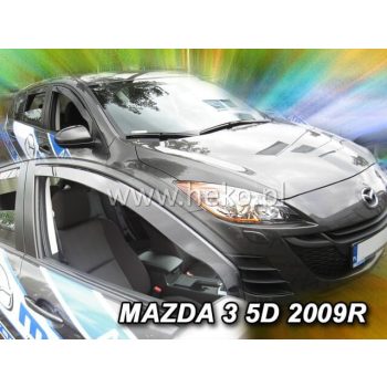   Heko 2 bucăți Deflector de vânt Mazda 3 4 uși sedan 2009-, Mazda 3 5 uși înclinat spate 2008- (23149)