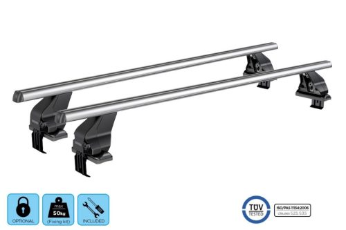 Menabo Omega aluminiu M Suport de acoperiș nu poate fi încuiat KIT04G